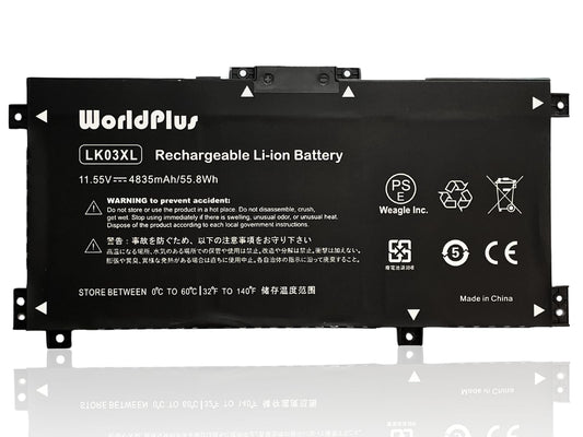 WorldPlus LK03XL 互換バッテリー HP Envy X360 15-BP 15M-BP 15-CP 15M-CP 15-CN 17-AE 17-CE 17-BW 対応