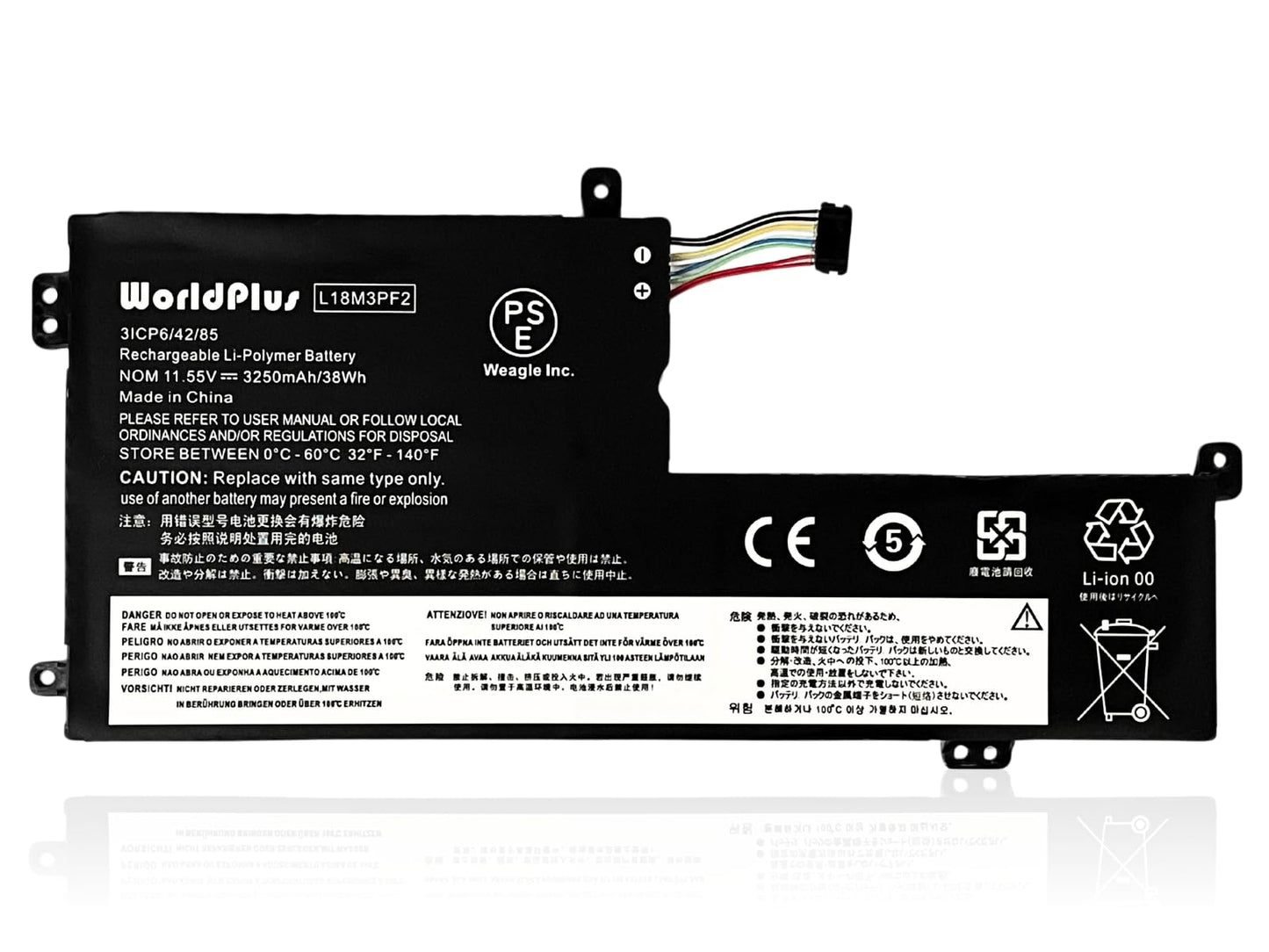 WorldPlus L18C3PF2 互換バッテリー レノボ Lenovo ideapad L340-15API L340-15IWL L340-17API L340-17IWL
