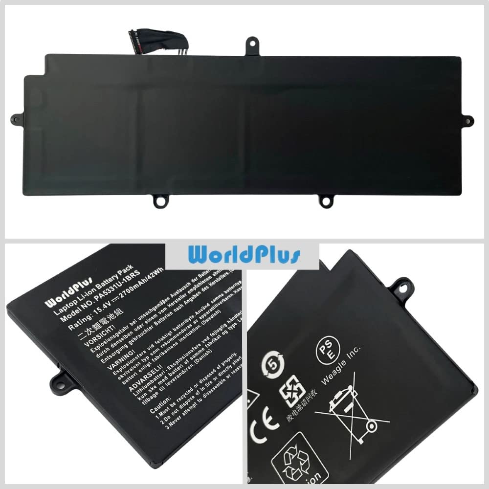 WorldPlus 互換バッテリー 東芝 Toshiba PA5331U-1BRS Dynabook Portege A30 R30 X30L / ダイナブックTerca A30 A40 対応