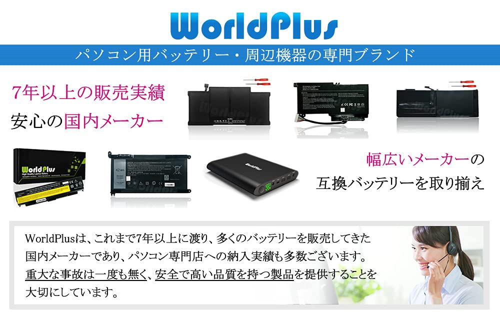 World Plus バッテリー A1321 MacBook Pro 15インチ Mid 2009 / 2010 対応