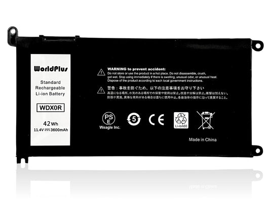 WorldPlus Dell デル Inspiron 13 14 15 17 Latitude 13 14 15 Vostro 14 15 交換バッテリー WDX0R 互換