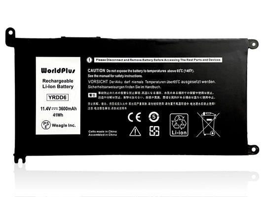 WorldPlus YRDD6 バッテリー Dell Inspiron 14 3000 5000 / 15 3000 5000 7000 / 17 3000 / 5481 5482 5485
