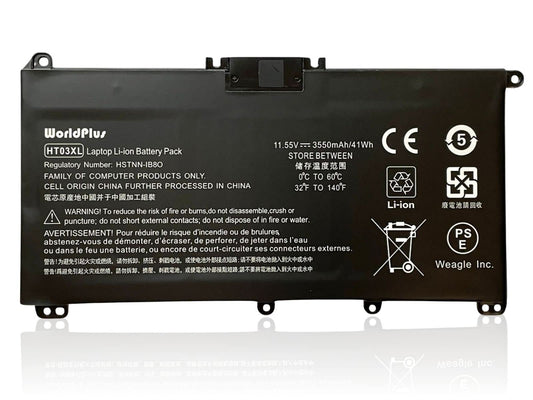 WorldPlus バッテリー HP 15-da0000 15-db0000 / Pavilion 15-cs0000 15-cu0000 15-cu1000 対応 HT03XL
