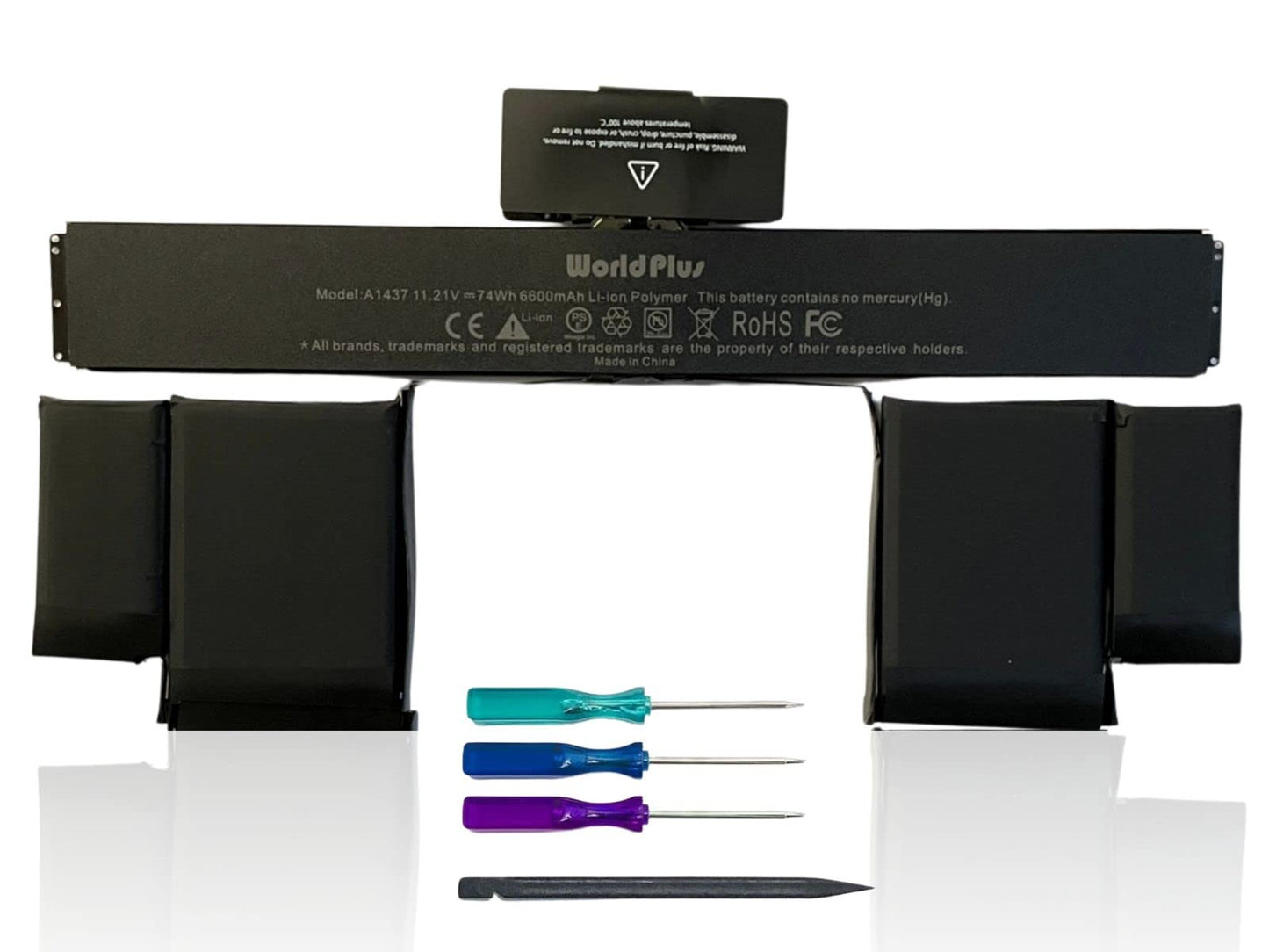 WorldPlus MacBook Pro Retina 13インチ A1437 A1425 交換バッテリー Late 2012 / Early 2013 対応