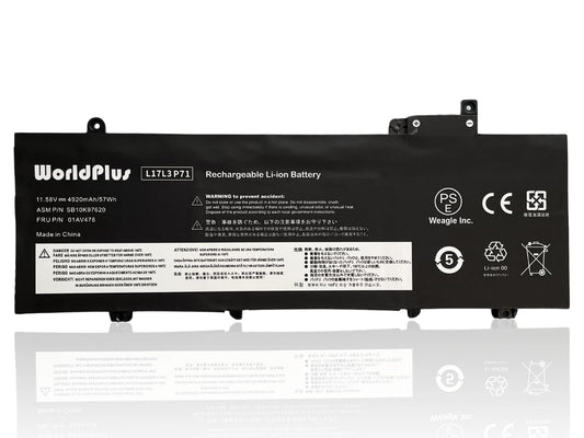 WorldPlus L17L3P71 01AV478 互換バッテリー レノボ Lenovo ThinkPad T480s 対応 01AV479 01AV480 L17M3P71