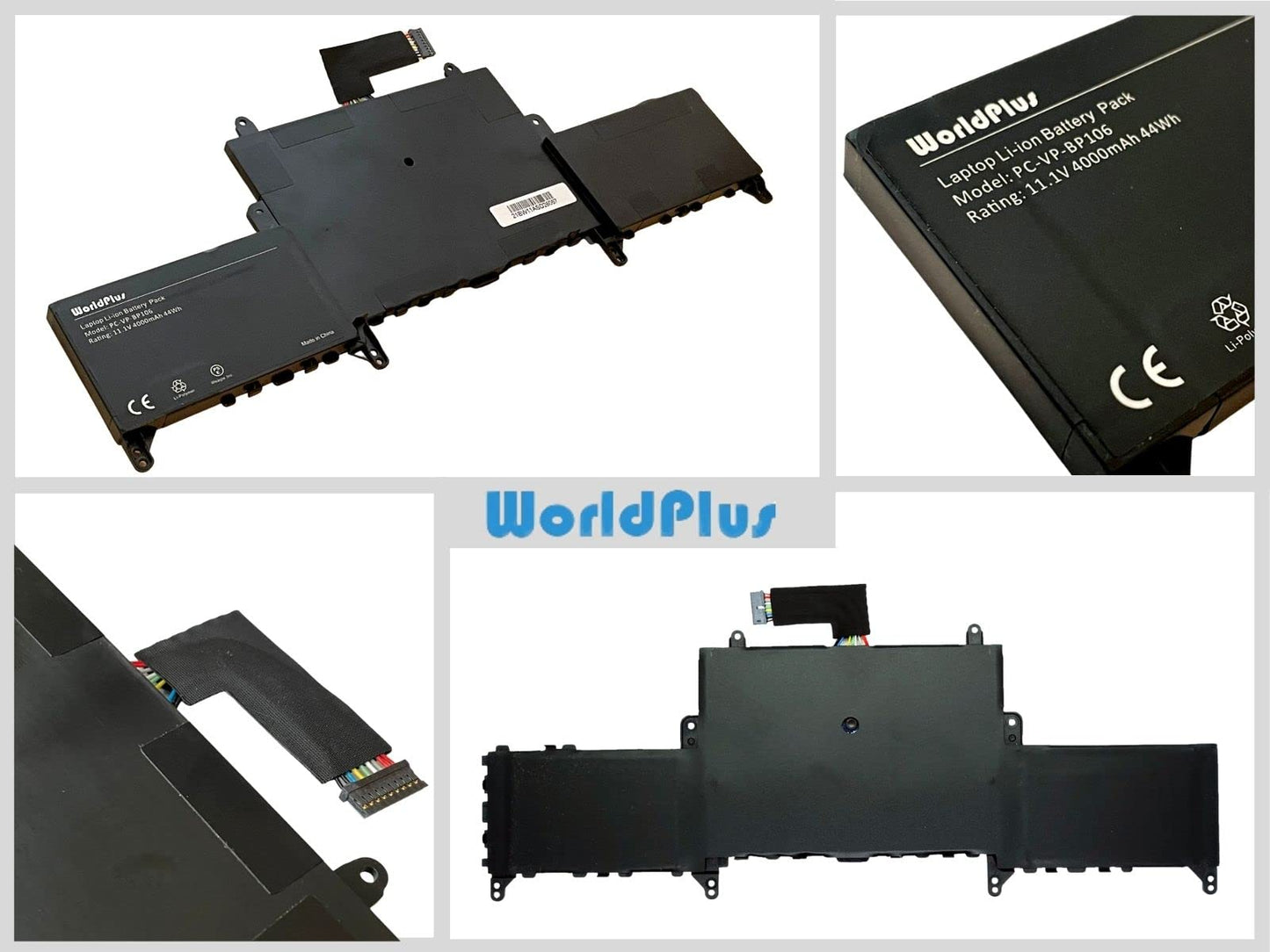 WorldPlus 互換バッテリー PC-VP-BP106 交換用NEC LaVie Hybrid ZERO HZ550 / HZ650 / HZ750 (2015～2016年モデル限定)
