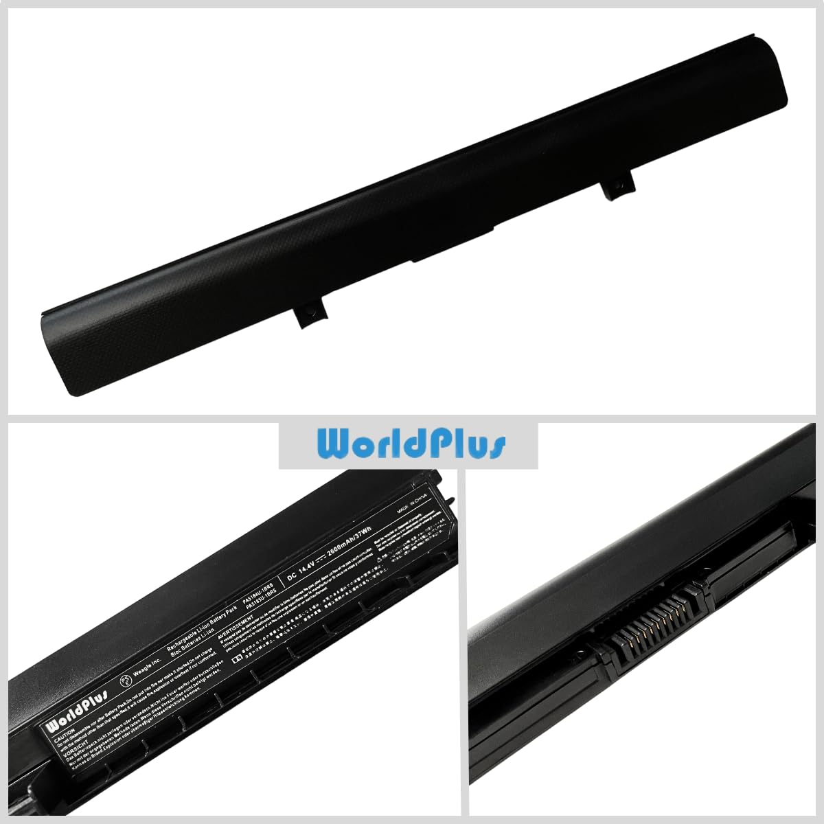 WorldPlus PA5185U-1BRS PA5186U-1BRS バッテリー 東芝 Satellite C50 C55 L50 L55 P55 S40 S50 S55